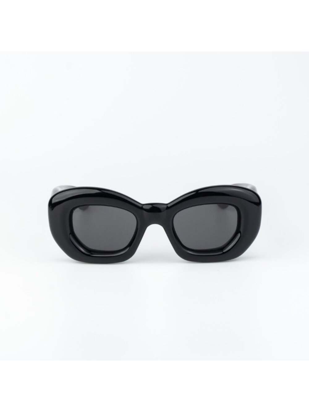 Loewe Men Sunglasses Black Smoke Cat Eye LW40117I INFLATED 01A NEW AUTHENTIC